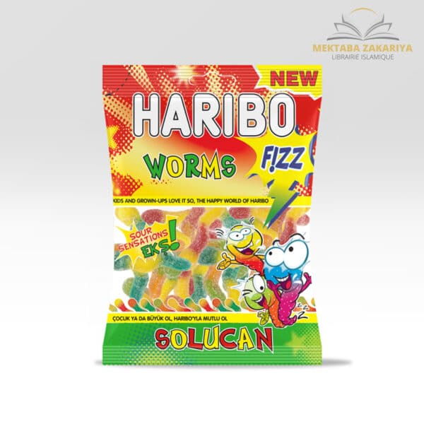 Librairie musulmane - Bonbon haribo halal worms serpent